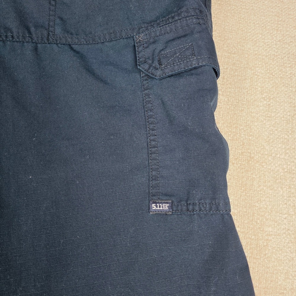 5.11 Tactical Series 74273 Mens Navy Blue Cargo Pants Ripstop Workwear 36x30 - Picture 11 of 13